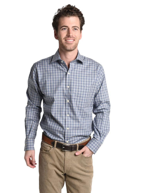 Peter Millar Stonehenge Melange Tattersall Shirt