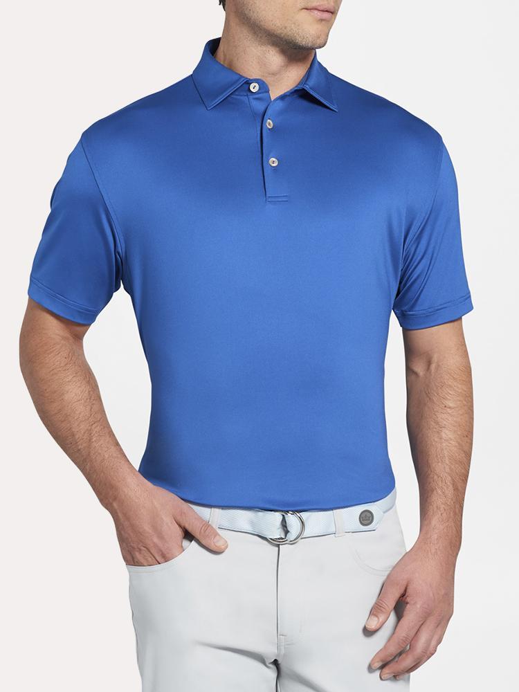 Peter Millar Solid Stretch Sean Jersey Polo - Saint Bernard