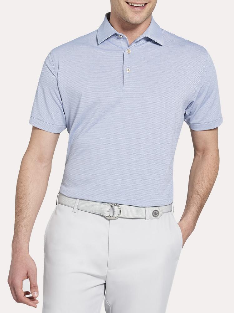 Peter Millar Jubilee Stripe Stretch Jersey Polo - Saint Bernard