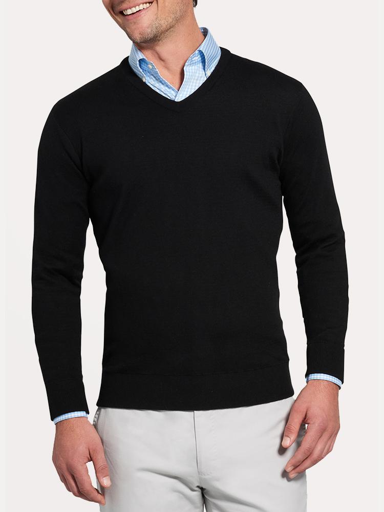 Peter Millar Men's Crown Comfort Cashmere V-Neck Sweater - Saint Bernard