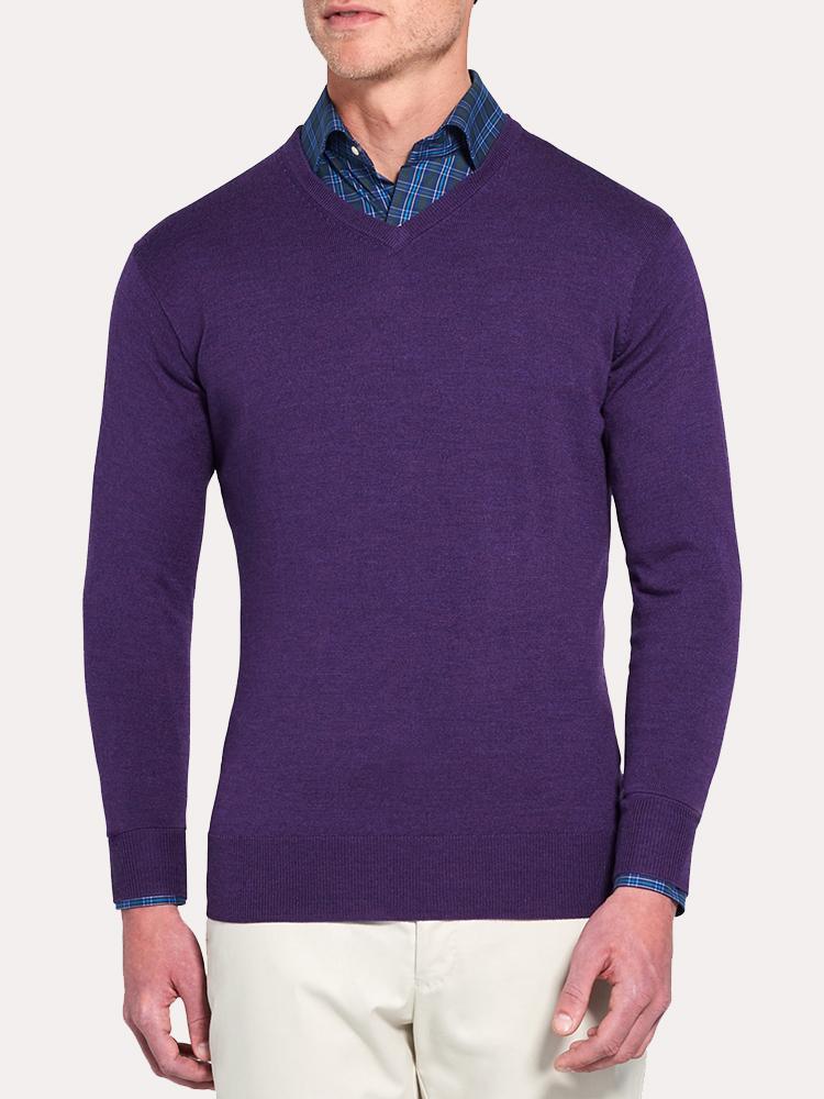Peter Millar Crown Soft V-Neck Sweater - Saint Bernard