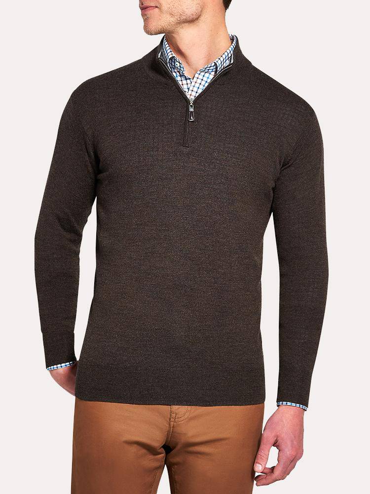 Peter Millar Crown Soft Quarter-Zip Sweater - Saint Bernard