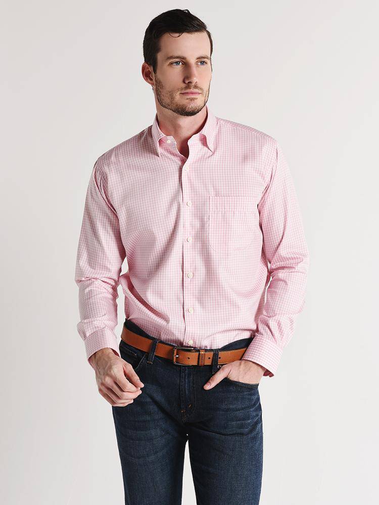 Peter Millar Crown Soft Gingham Shirt - Saint Bernard