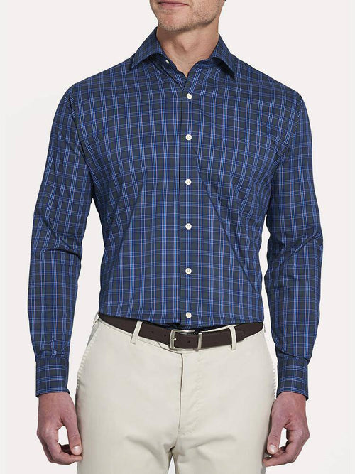 Peter Millar Crown Comfort Waterford Plaid Sport Shirt