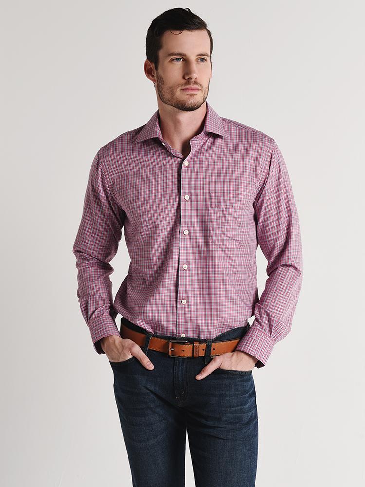Peter Millar Province Check Shirt - Saint Bernard
