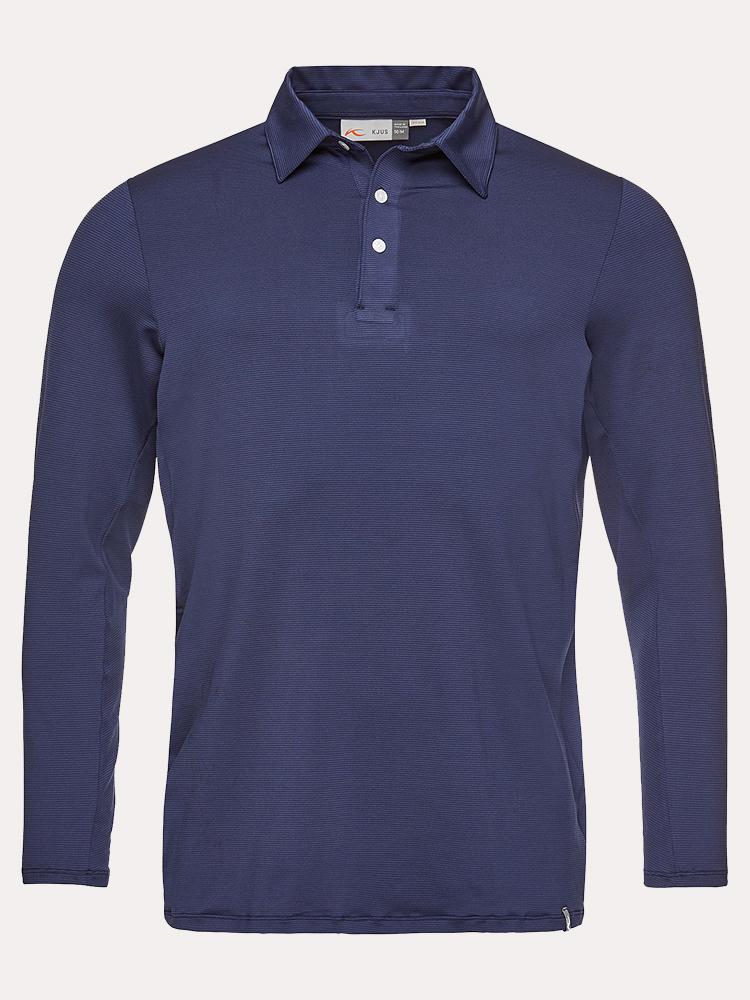 KJUS Men's Long Sleeve Soren Polo - Saint Bernard