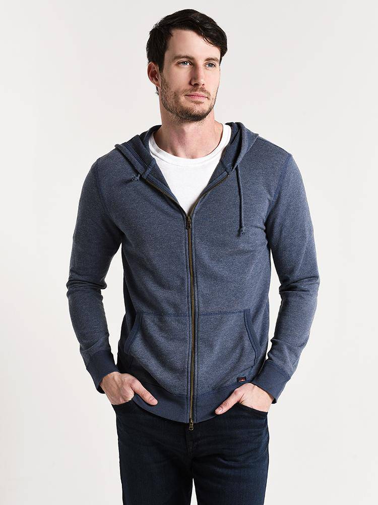 Faherty Brand French Terry Zip Hoodie - Saint Bernard