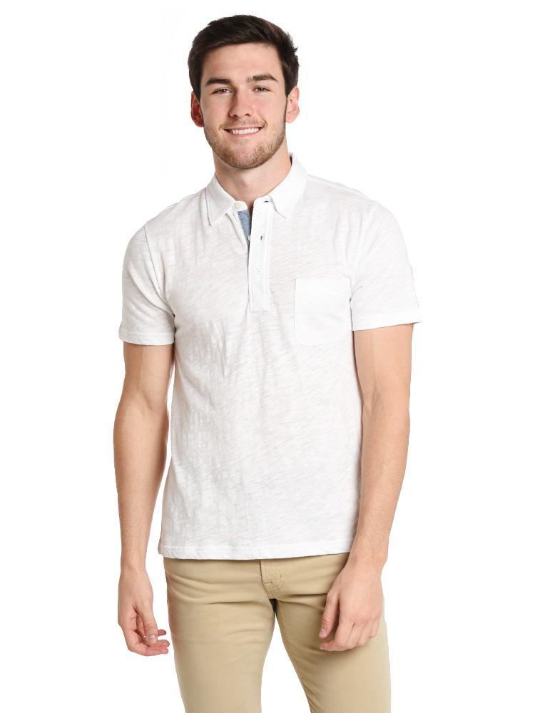 Faherty Brand Men's Heather Polo - Saint Bernard