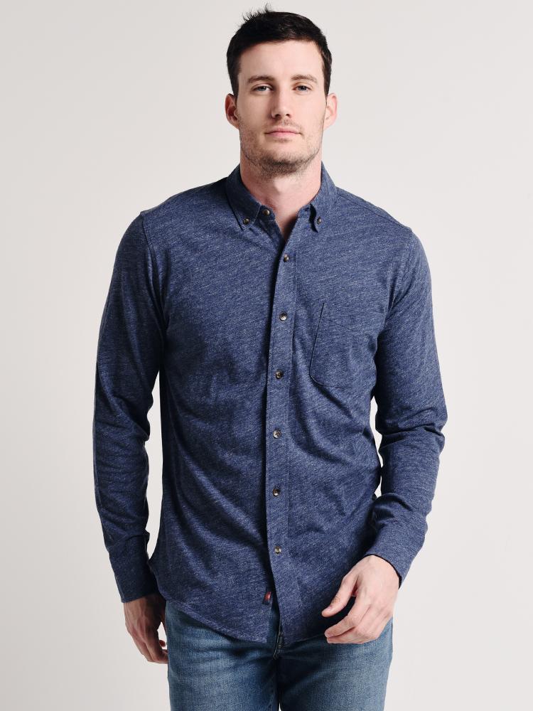 Faherty Luxe Heather Knit Shirt