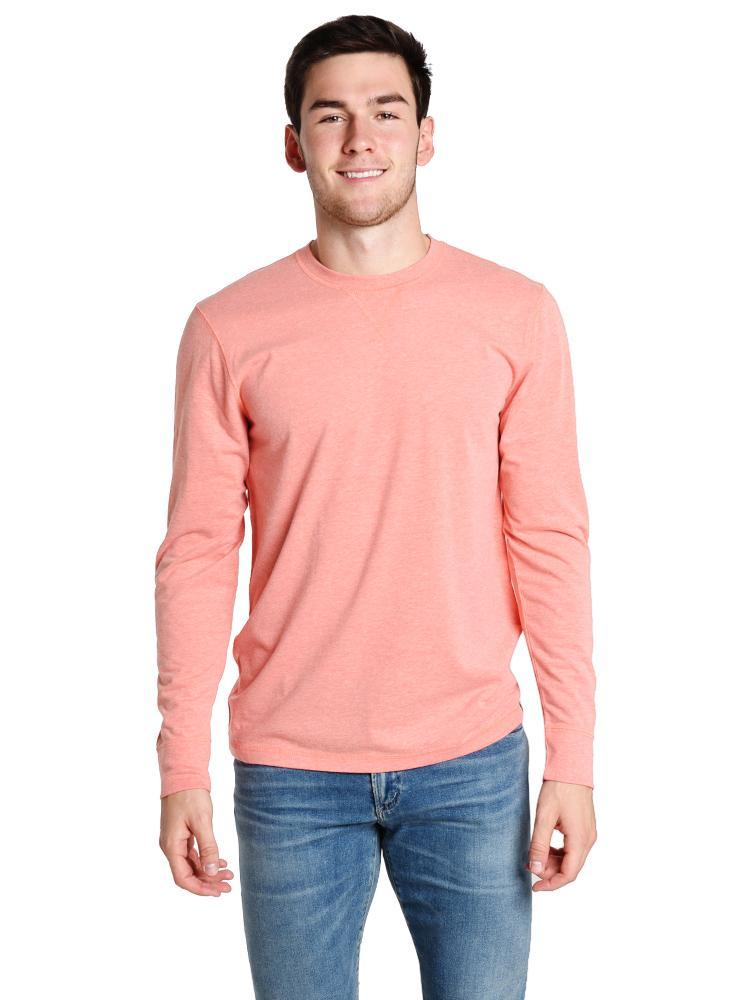 Faherty Brand Long Sleeve Notch Crew - Saint Bernard