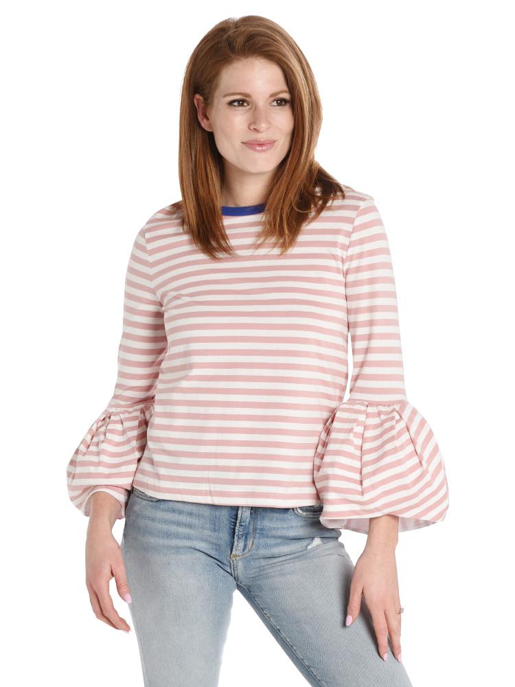 English Factory Stripe Long Sleeve Top - Saint Bernard