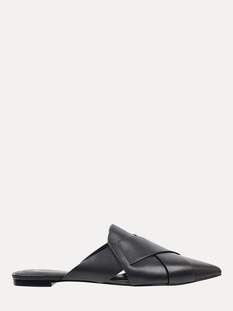Marc Fisher Sono Leather Mules - Saint Bernard