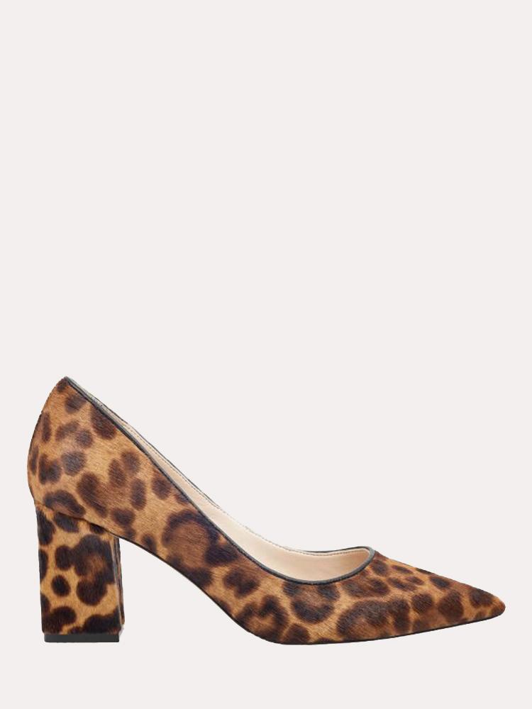Marc Fisher Zala Block Heel Pointy Toe Pump - Saint Bernard
