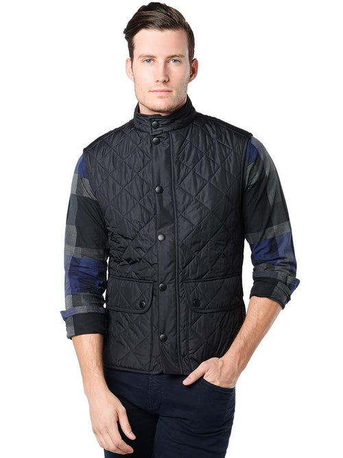 Barbour Men's Navy Lowerdale Quilted Vest