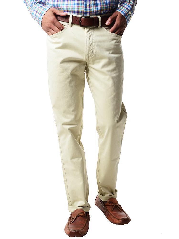 Peter Millar Men's Sateen Stretch Five Pocket Pant - Saint Bernard