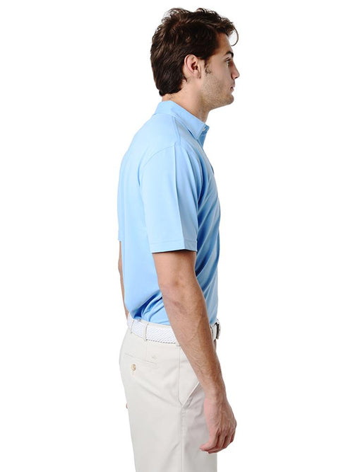 Peter Millar Solid Stretch Mesh Polo (Self Collar)