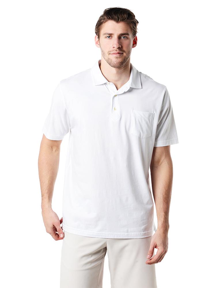 Peter Millar Men's Seaside Wash Solid Polo - Saint Bernard