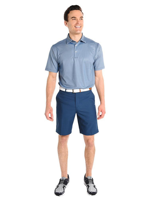 Peter Millar Men's International Printed Birdseye Stretch Jersey Polo
