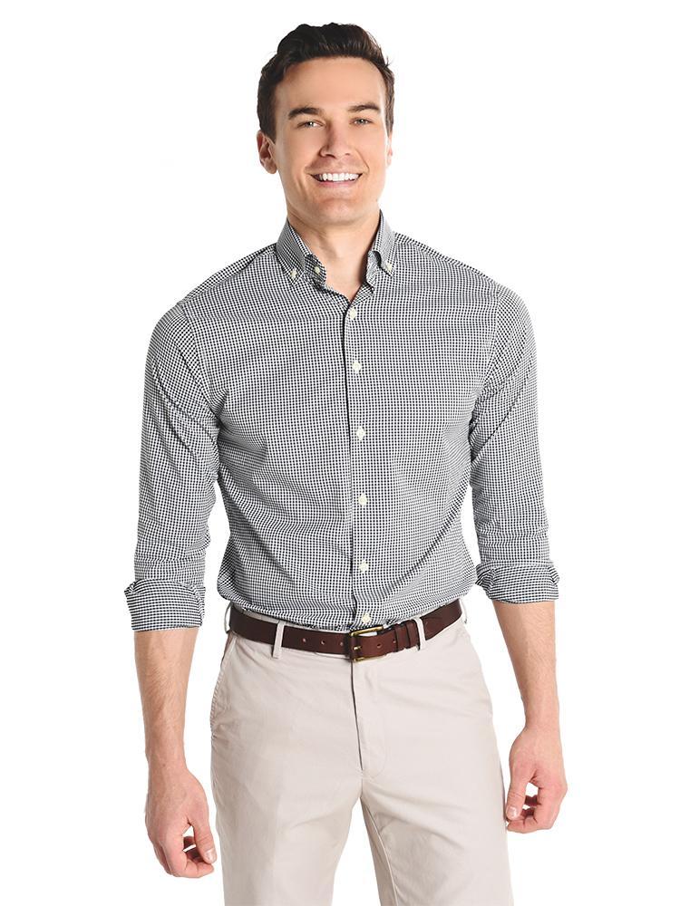 Peter Millar Men's Mimi Performance Check Woven Shirt - Saint Bernard