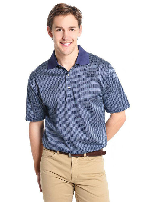 Peter Millar Men's Wink Jacquard Cotton Lisle Polo