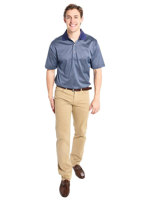 Peter Millar Men's Wink Jacquard Cotton Lisle Polo