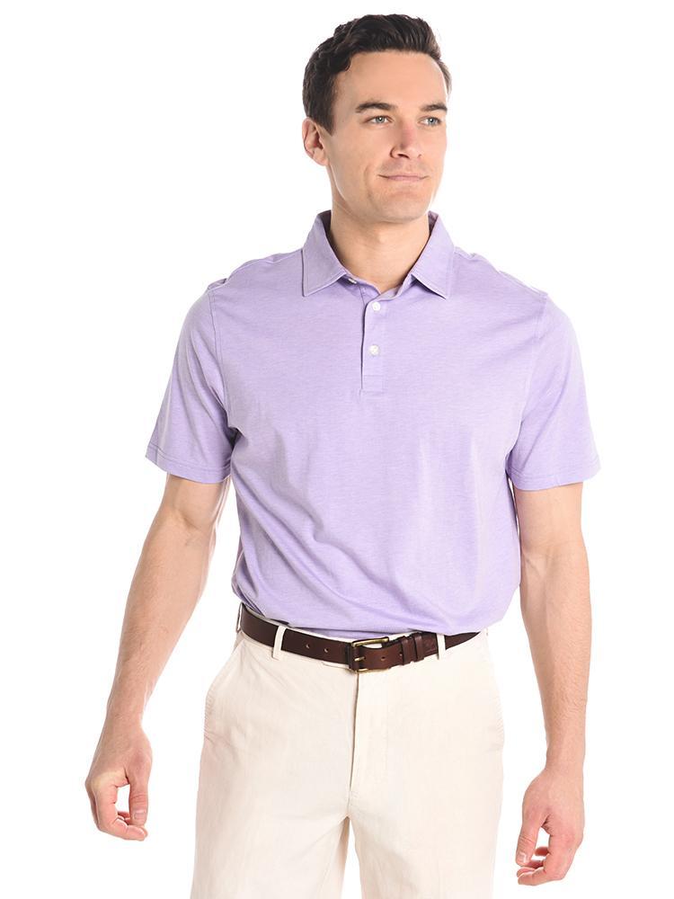 Peter Millar Men's Crown Soft Melange Polo - Saint Bernard