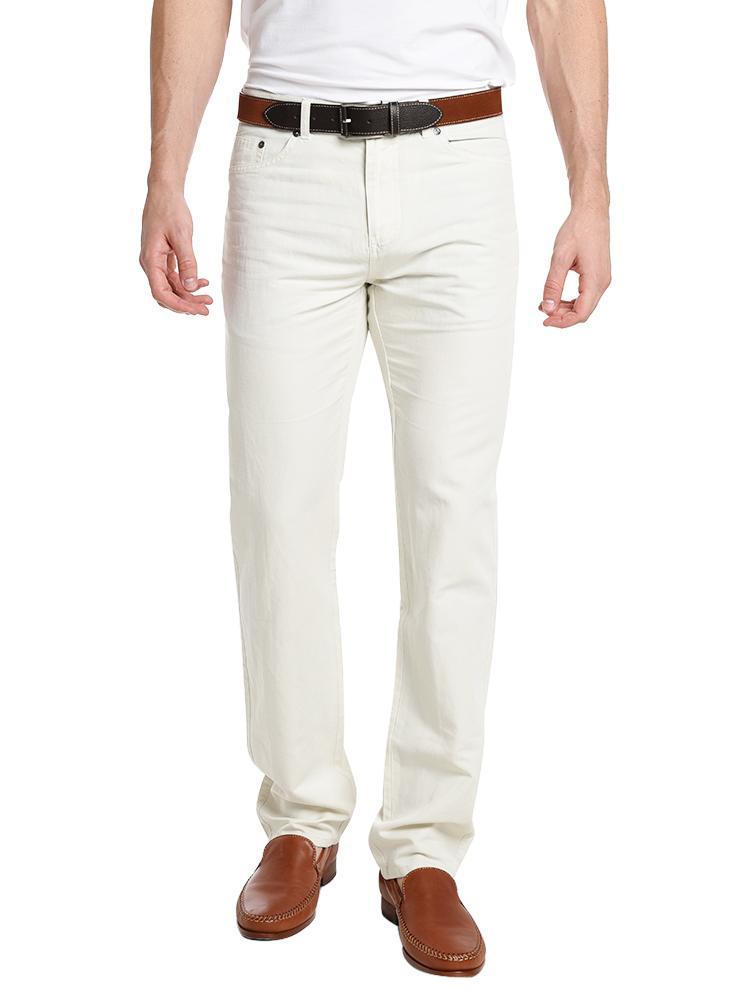 Peter Millar Seaside Cotton Linen 5 Pocket Pant - Saint Bernard