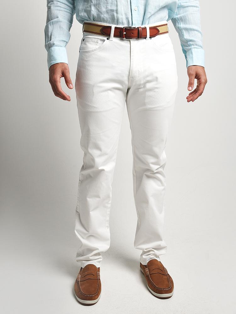 Peter Millar Sateen Stretch Five Pocket Pant - Saint Bernard