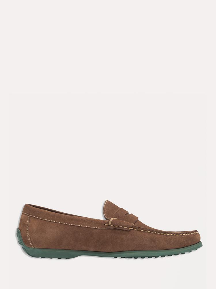 Peter Millar Triumph Suede Driver - Saint Bernard