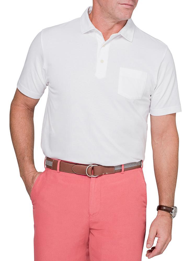 Peter Millar Men's Solid Seaside Wash Polo - Saint Bernard
