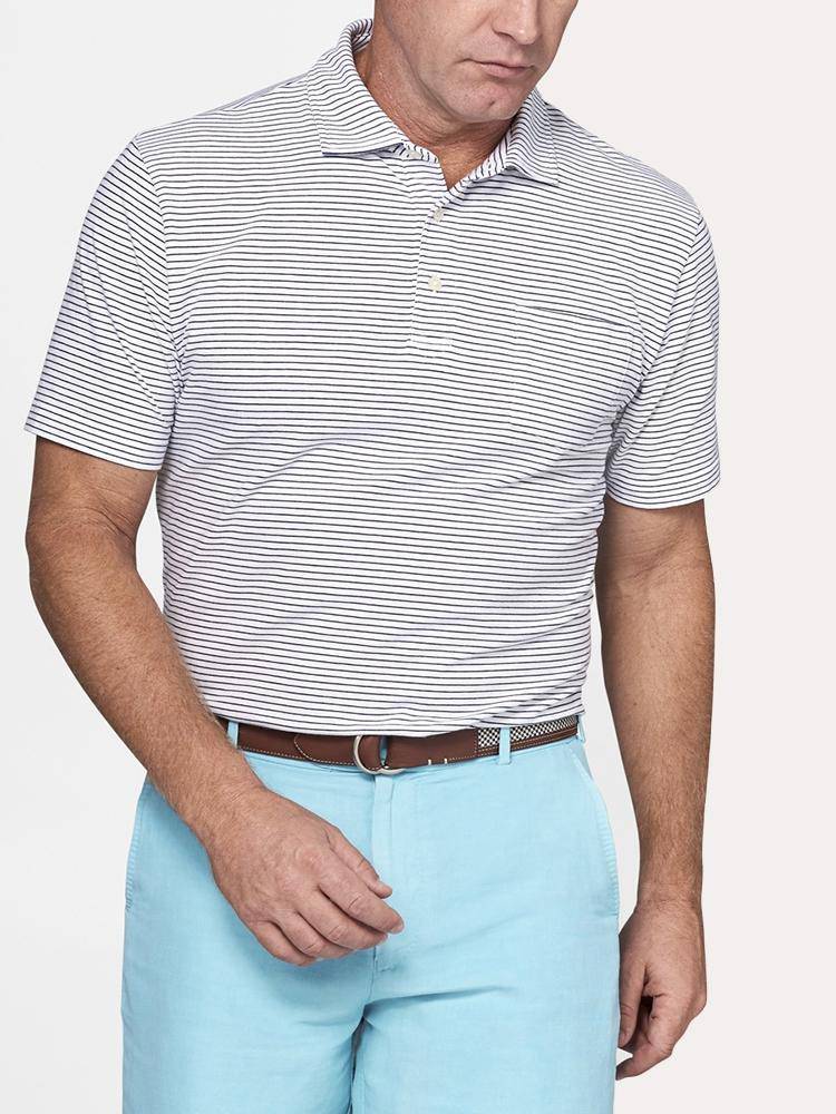 Peter Millar Emerald Seaside Wash Polo - Saint Bernard