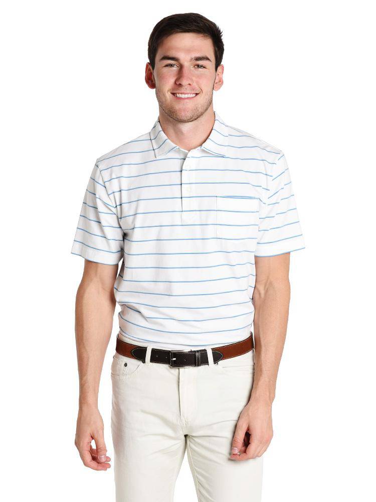 Peter Millar Knoll Seaside Wash Polo - Saint Bernard
