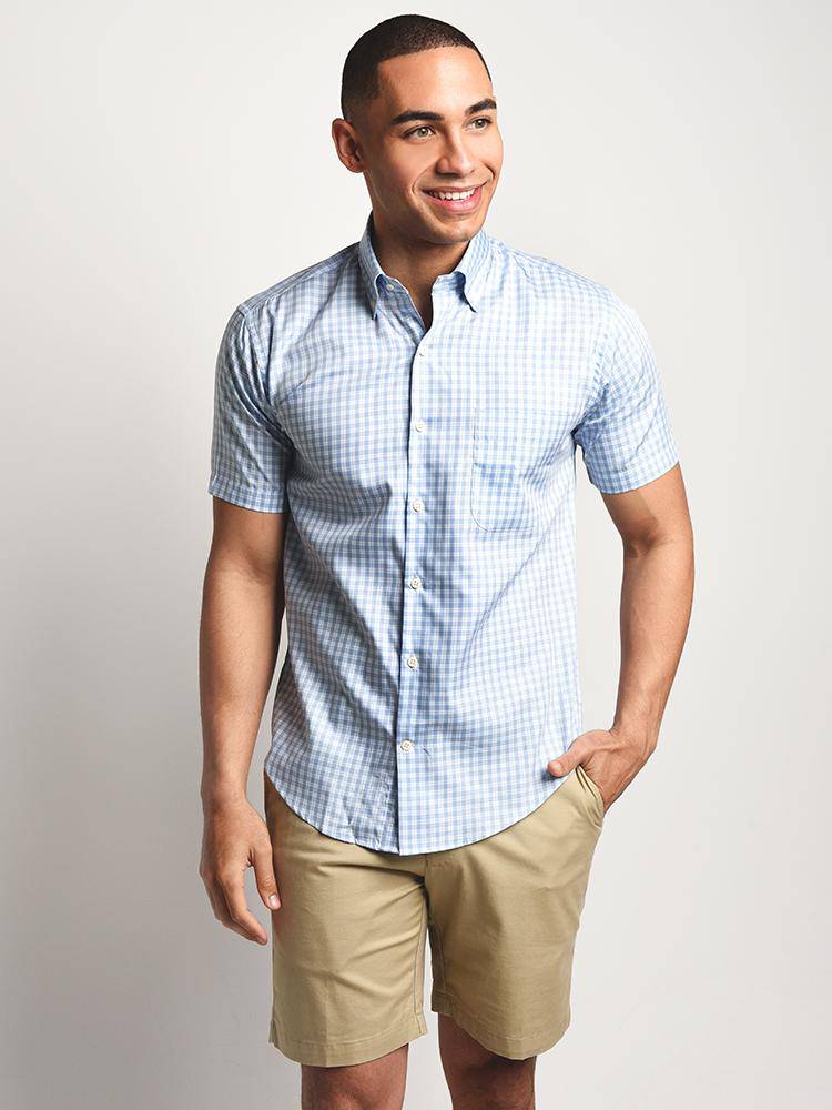 Peter Millar Crown Soft Carlsplaid Sport Shirt - Saint Bernard