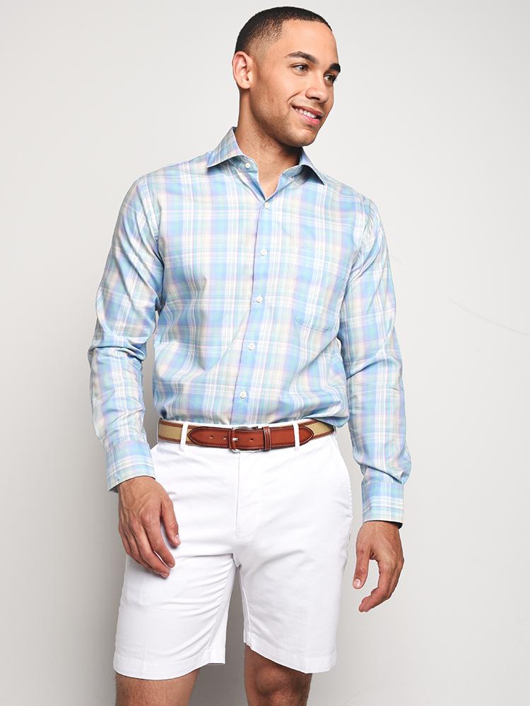 Peter Millar Meadow Plaid Shirt - Saint Bernard