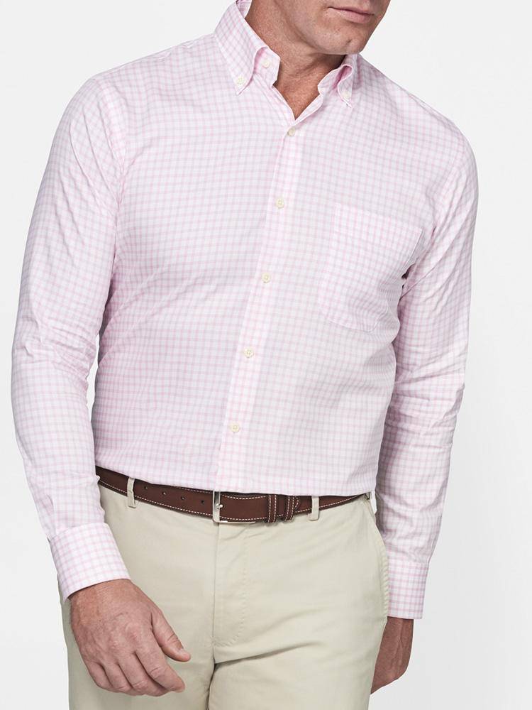 Peter Millar Crown Soft Harbor Tattersall Shirt - Saint Bernard