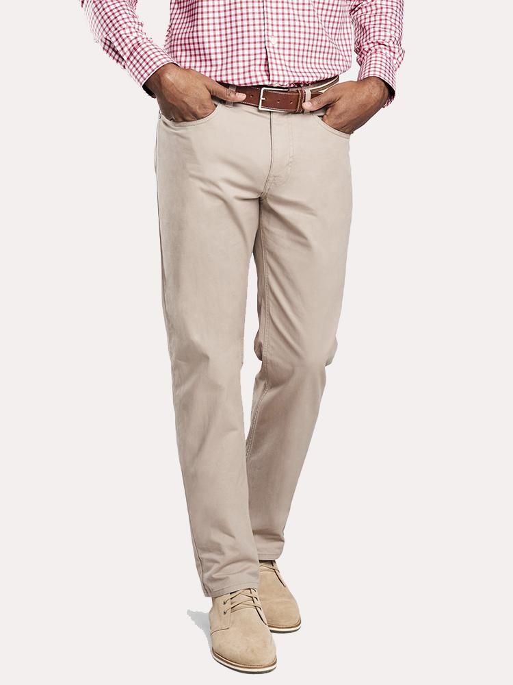 Peter Millar Soft Touch Twill Five Pocket Trouser - Saint Bernard