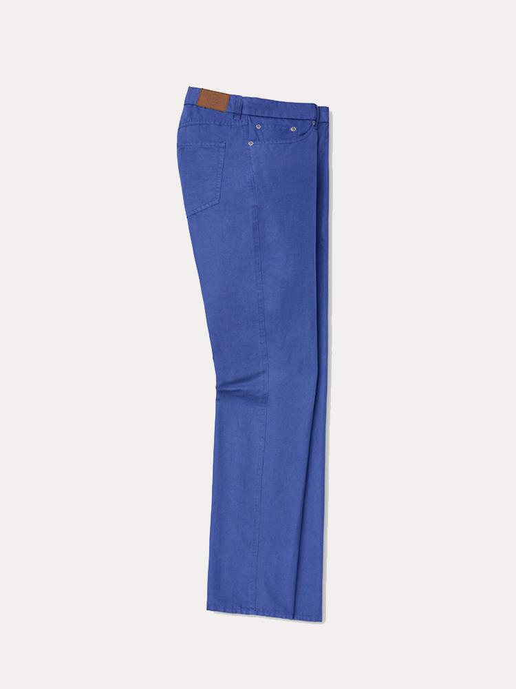Peter Millar Men's Cotton-Linen Five-Pocket Pant