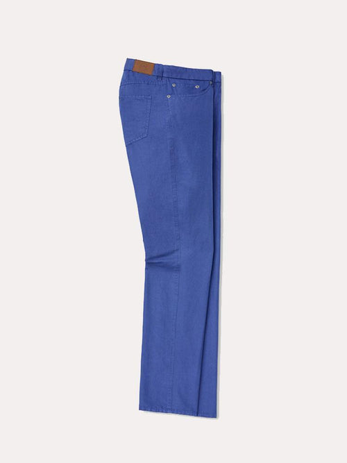 Peter Millar Men's Cotton-Linen Five-Pocket Pant
