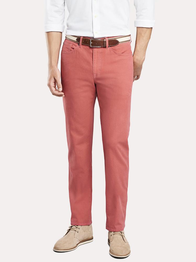 Peter Millar Crown Vintage Canvas Five Pocket Pants - Saint Bernard