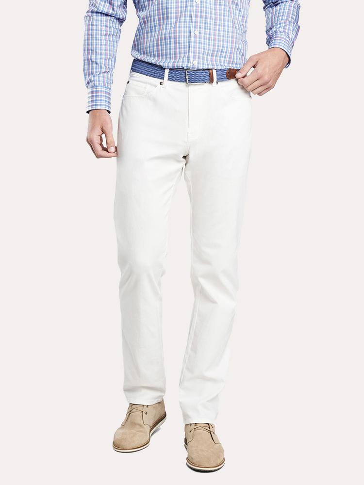 Peter Millar Crown Vintage Canvas Five Pocket Pants - Saint Bernard