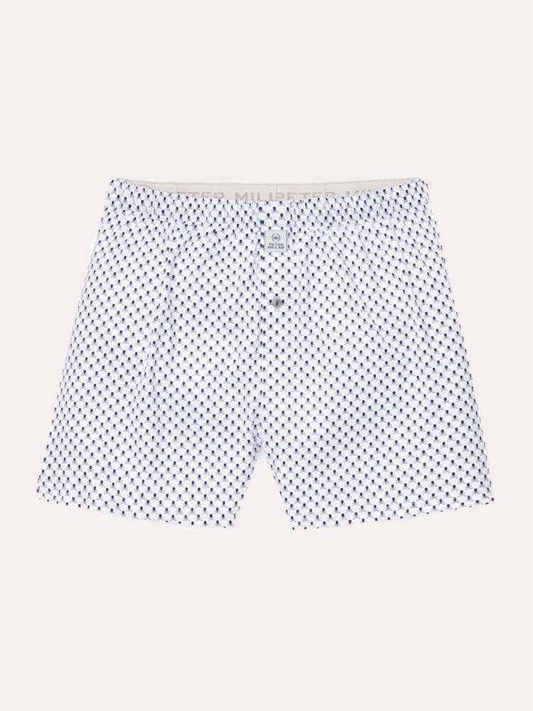 Peter Millar Men's Taxes Printed Skull Jersey Boxer - Saint Bernard
