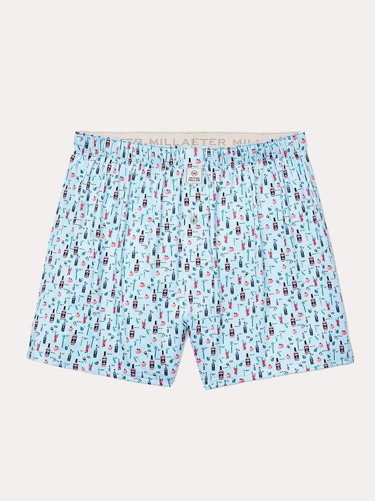 Peter Millar Crawford Print Bloody Mary Boxer - Saint Bernard
