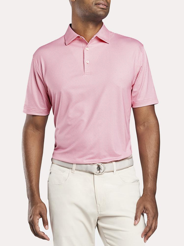 Peter Millar Tazza Foulard Stretch Jersey Polo - Saint Bernard