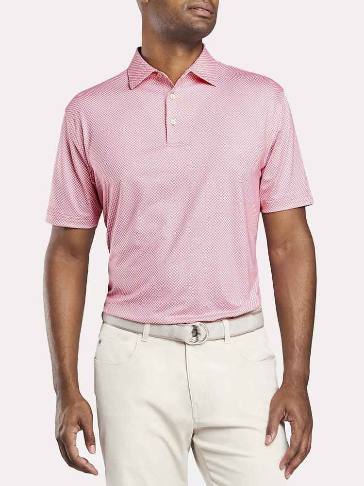 Peter Millar Tazza Foulard Stretch Jersey Polo - Saint Bernard