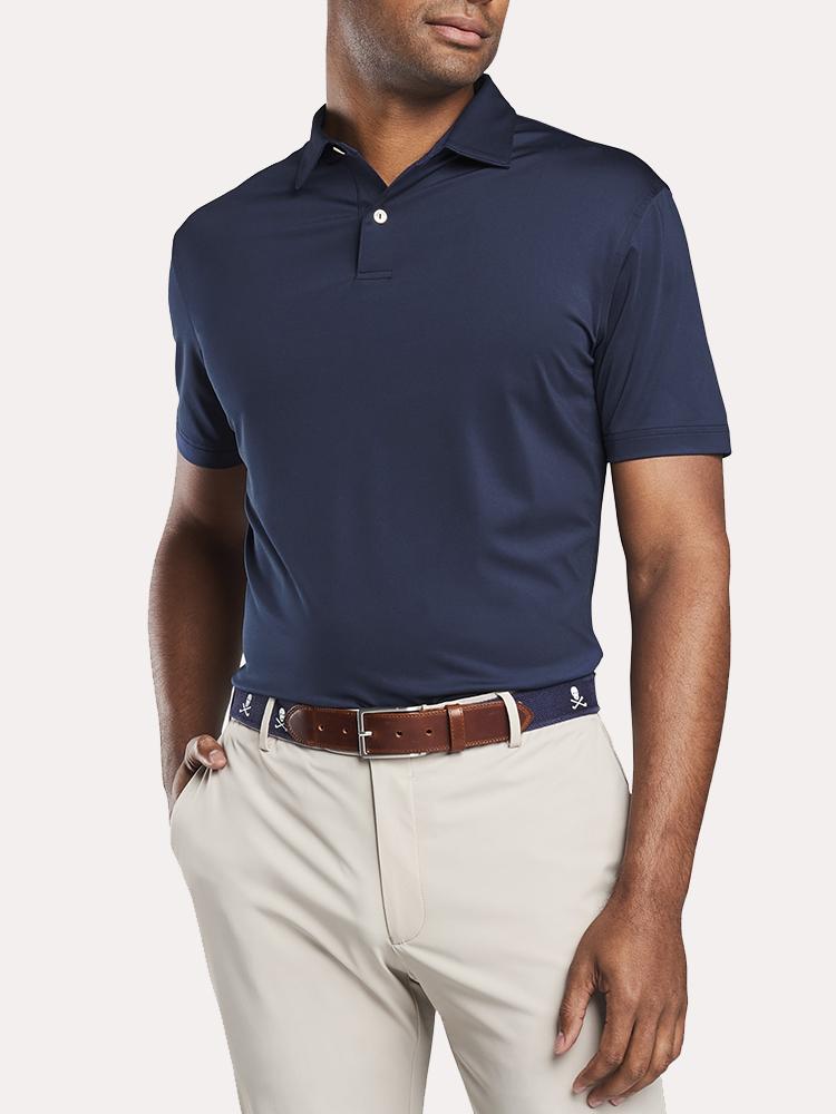 Peter Millar Men's Crown Crafted Solid Stretch Jersey Polo - Saint Bernard