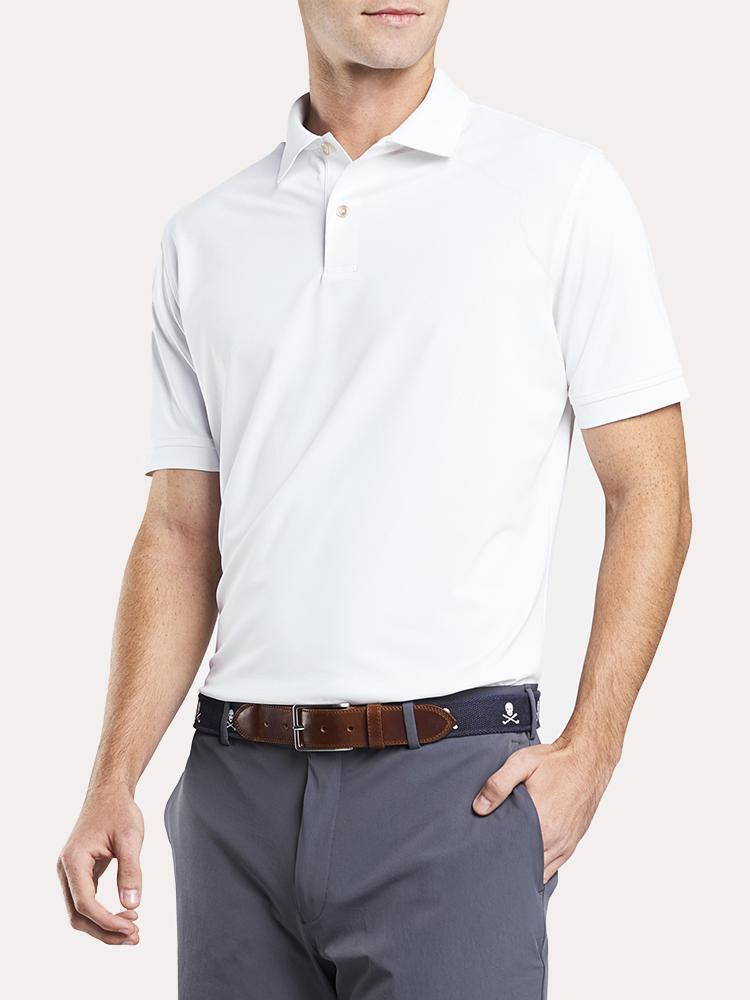 Peter Millar Crown Crafted Fitzgerald Stretch Pique Mesh Polo