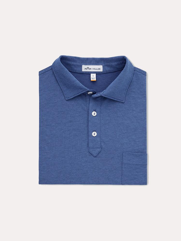 Peter Millar Men's Clutch Cotton Blend Stretch Pique Polo - Saint Bernard