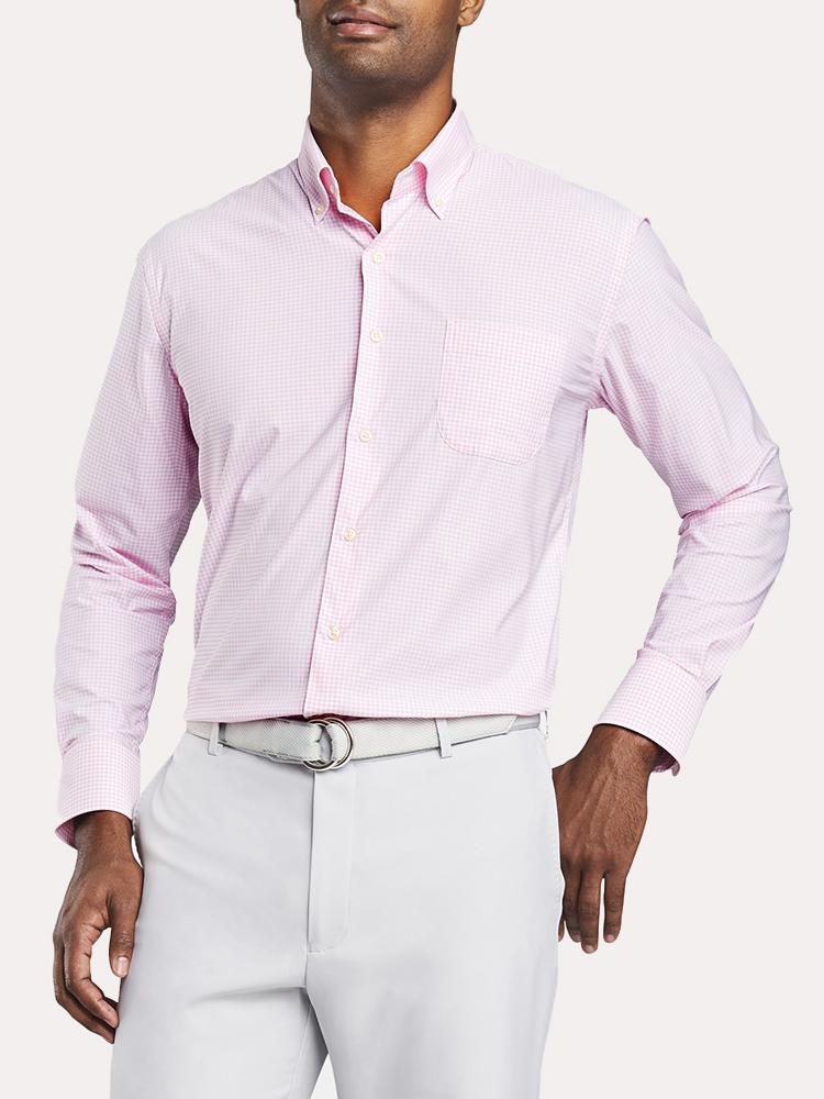 Peter Millar Mimi Performance Check Sport Shirt - Saint Bernard