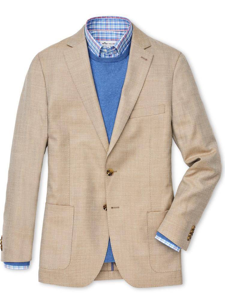Peter Millar Summer Herringbone Sportscoat - Saint Bernard