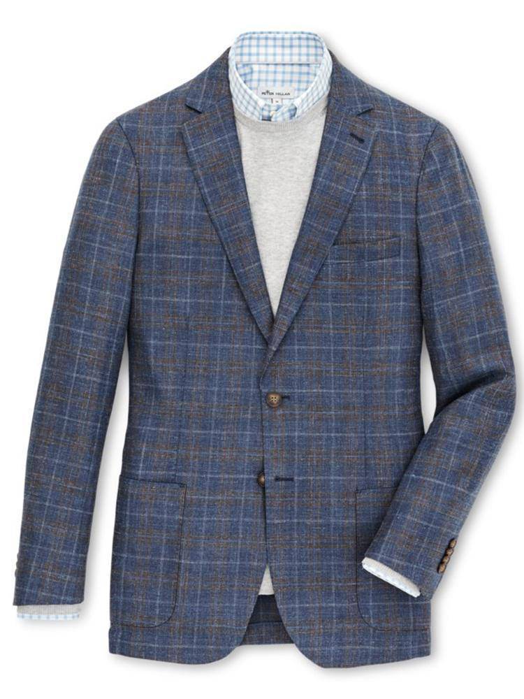 Peter Millar Horizon Windowpane Sportscoat - Saint Bernard